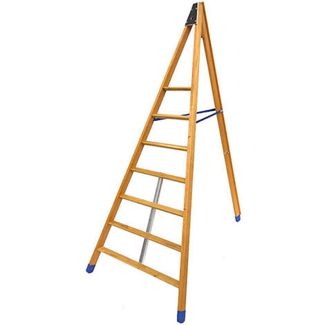 Echelle fruitière bois 13 barreaux - Hauteur max. de travail 4.83m - EDC400
