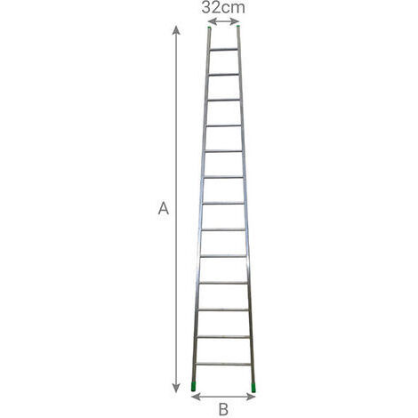 Echelle fruitière 19 barreaux - Hauteur de cueillette maximale 5.90m - CN50
