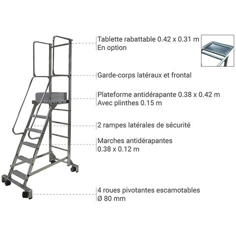 Plateforme de travail 830006973 Nombre de marches : 3