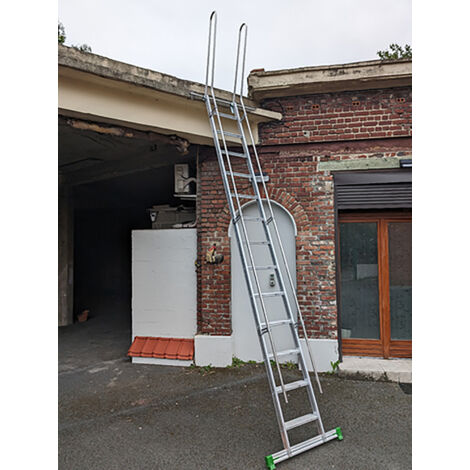 Echelle de meunier 13 marches - Hauteur à franchir 3.80m - S15/15RV