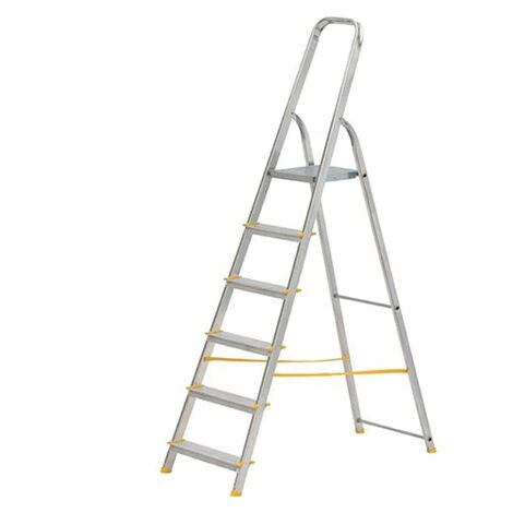 Escabeau 6 marches - Hauteur max. de travail 3.19m - 916