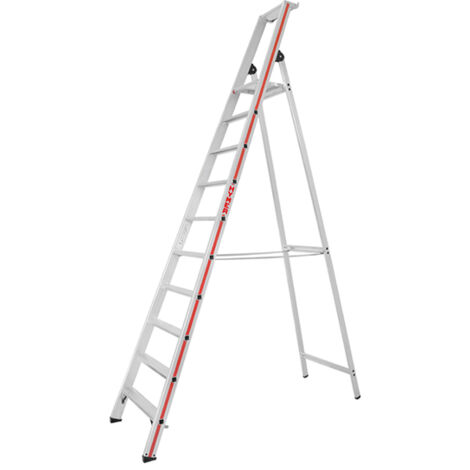 Escabeau 10 marches - Hauteur atteignable 4.32m - 8026/10