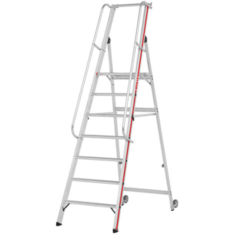 Escabeau 7 marches - Hauteur max. de travail 3.65m - 8081/07