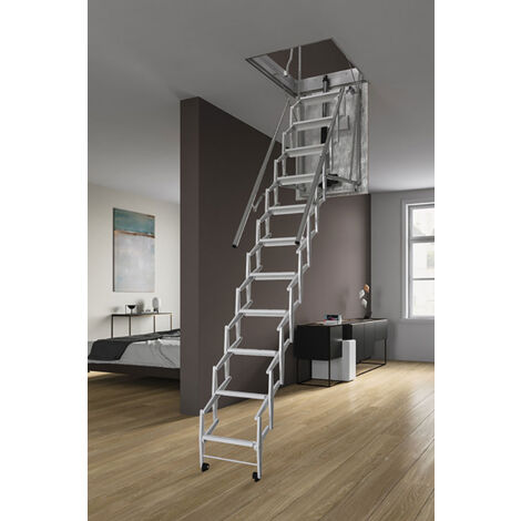 Escalier escamotable électrique: ouverture du plafond de 70x130cm - ELEC70/130-300