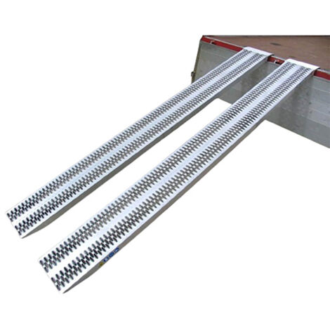Longueur de rampe 2.00m - Hauteur à franchir de 600mm - charge max par paire 3900kg pour empattement 1250mm - Vendue à l'unité - M060B3/20U