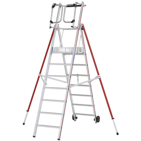 Escabeau pro 7 marches de 3.63m de hauteur de travail maximale. - 848307 (1/5)