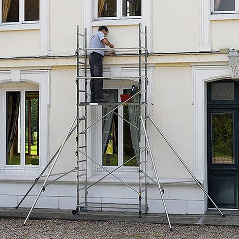Echafaudage pour escalier - Hauteur de travail maximale de 6.5m - 236705