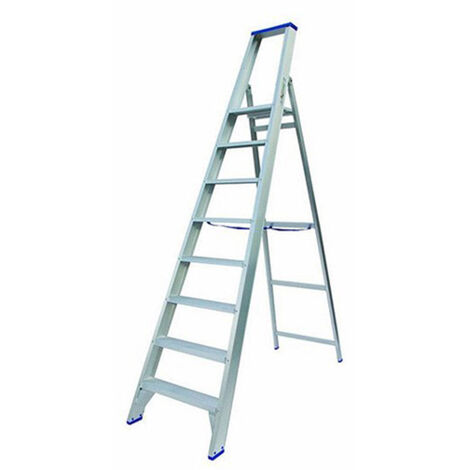 Escabeau alu 12 marches - Hauteur max. de travail 5.00m - PT12 (1/6)