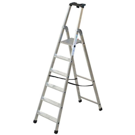 Escabeau 6 marches - Hauteur max. de travail 3.36m - Q60/6