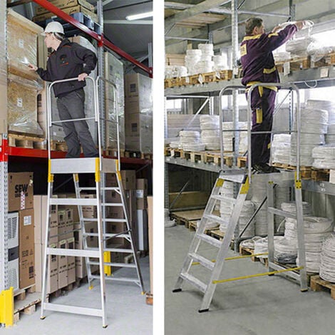 Plateforme d'accès 3 marches - Hauteur max. de travail 2.62m - 9503
