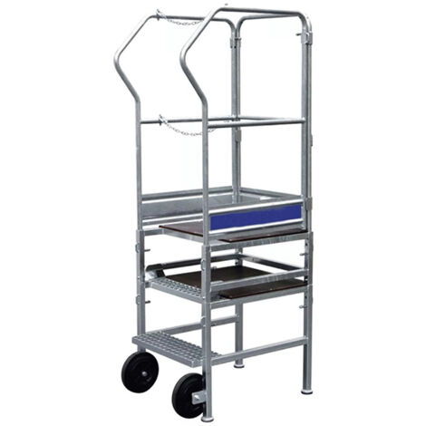 escabeau PIRL 3 marches - Hauteur max de travail 2.80m - 18.012 (1/5)