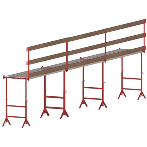 Echafaudage télescopique 1.20 à 2.20m - Longueur 9.00m - KITTR12/21EPX9M