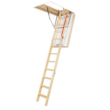 Echelle escamotable bois - Ouverture du plafond de 55 x 100cm - LWT55100-2