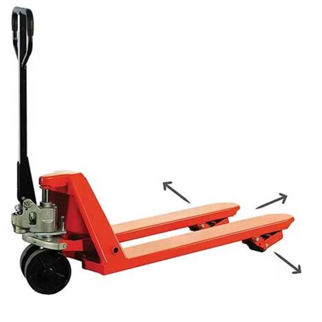 Transpalette manuel 4 directions - Charge 1500kg - Fourches 1150x680mm - Idéal espaces restreints - Manœuvres faciles - ACTWO15L