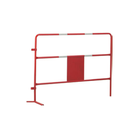 Barrière de chantier réfléchissante 25Ø mm - écriture plaque centrale - 1 pièce - 72511405/PC (1/3)