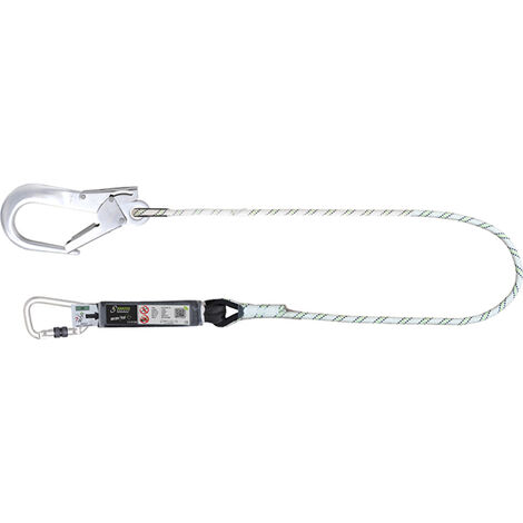 Longe corde tressée - Absorbeur énergie - Connecteurs alu - 1 m - FA3052210