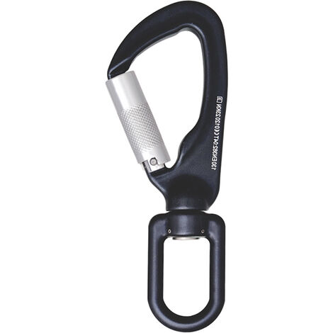 Crochet à verrouillage automatique 1/4 de tour avec émerillon témoin de chute - Keylock - Aluminium - 18 mm - FA5022117 (1/2)