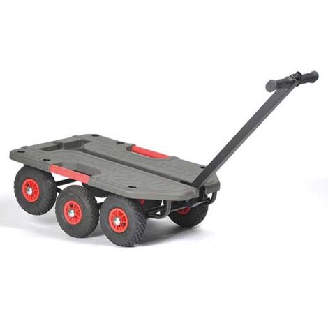 Matisère – Chariot d'atelier tout terrain – Charge max 250kg – Roues increvables pour terrains accidentés – Dimensions 985x640x350mm