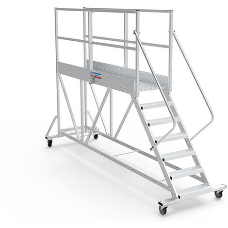 Plateforme roulante 10 marches - Hauteur max. de travail 4.00m - PTF2510-GD