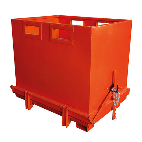 Benne à déchet à fond ouvrant - Capacité 1100 litres - SBFO1100