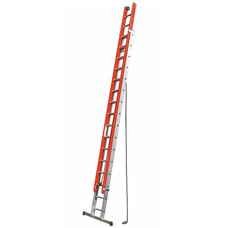 Echelle coulissante 2x14 barreaux - Hauteur à atteindre 7.06m - SCA3051N/14V