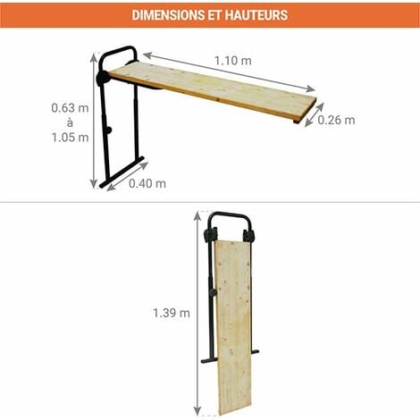 Taquet d'escalier pour échelle - Q-TAQUETPR-CTP