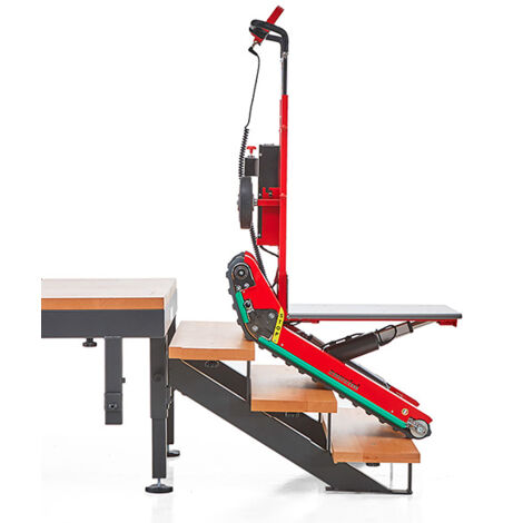 Matisère – Diable électrique pour escaliers – Charge max 300 kg – Plateau 633x500 mm – Vitesse de montée 7s/m – DOM300