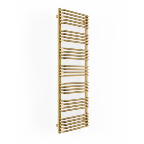 Sèche-serviette eau chaude doré de 1580mm de haut et 700mm de large - 1104 Watt - ALE1580/700ZXBRA