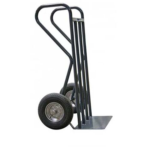 Diable acier 500kg – Roues pneumatiques Ø400mm pour sols accidentés – Structure mécano-soudée – 810007204 – Diable-Manutention