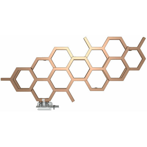 Radiateur eau chaude cuivre de 502mm de haut et 1126mm de large - 317 Watt - HEX502/1126YLBCO (1/5)