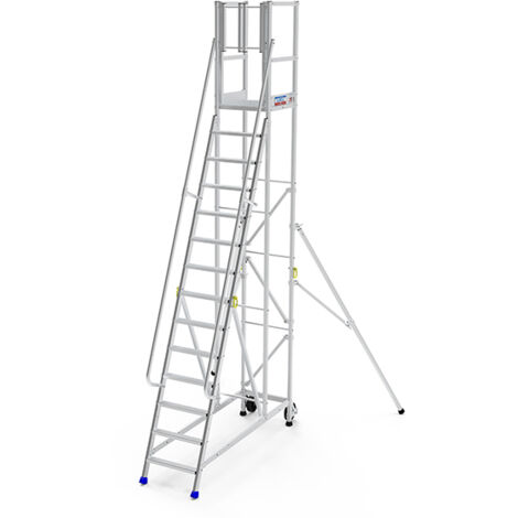 Escabeau 11 marches - Hauteur max. travail 4.75m - ER11SF-P (1/4)