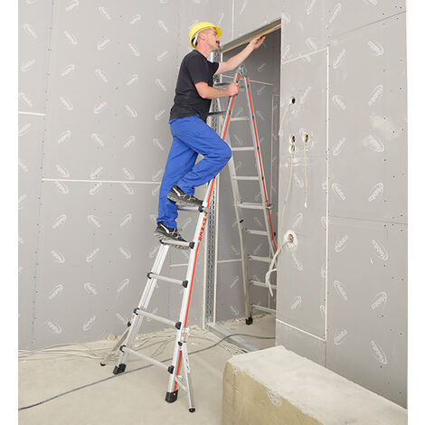 Escabeau pour escalier avec réglage indépendant des 4 pieds