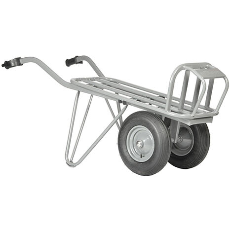 Brouette pour chantier renforcée - Roues pneumatiques - 250 kg - 13555 (1/4)