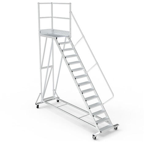 Plateforme roulante 15 marches - Hauteur max. de travail 5.00m - PTF115D