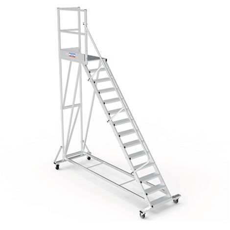Plateforme roulante 14 marches - Hauteur max. de travail 4.80m - PTF114G