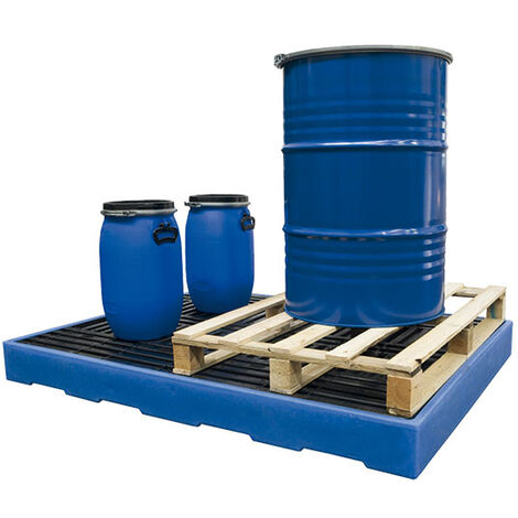 Plancher de rétention en polyéthylène - 1260x860mm - Capacité 150 litres - Charge max 1000kg - PRP2F