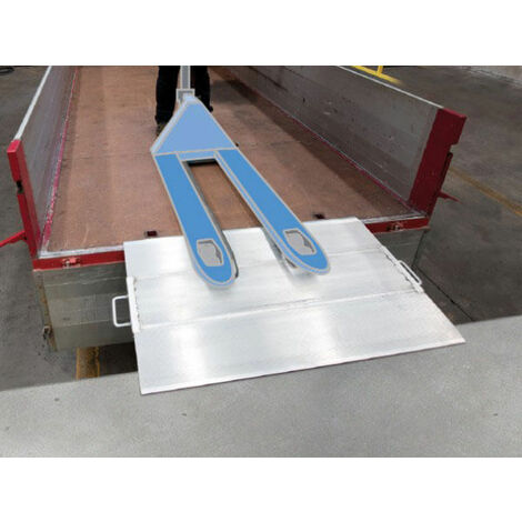 Rampe de quai de chargement mobile - Longueur : 752 mm / Largeur : 1250 mm - Charge max 4800kg - Vendue à l'unité - MS0402TL/0750/1250 (1/4)