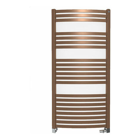 Sèche-serviette eau chaude cuivre lumineux de 1220mm de haut et 600mm de large - 676 Watt - DEX1220/600SXBCO (1/5)