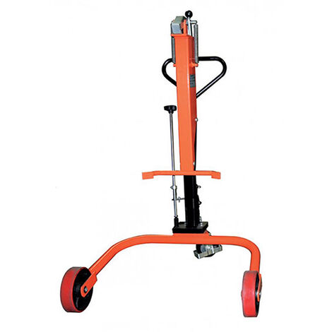 Chariot porte-fûts hydraulique 250kg - Ecartement des roues 810mm - DTW250