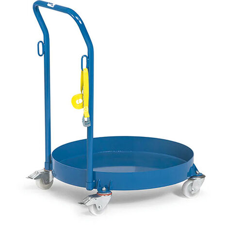 Rouleur de fut avec dossier de poussée - 200 litres - 13610