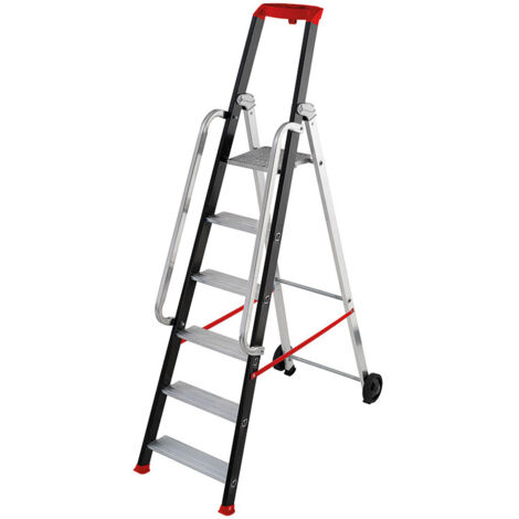 Escabeau 6 marches - Hauteur max. de travail 3.35m - 8846-411 (1/10)
