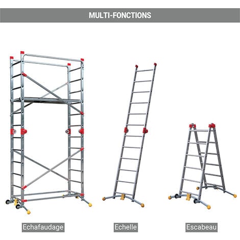 Echelle pour escalier d'une longueur de 2.88m ou 4.00m.