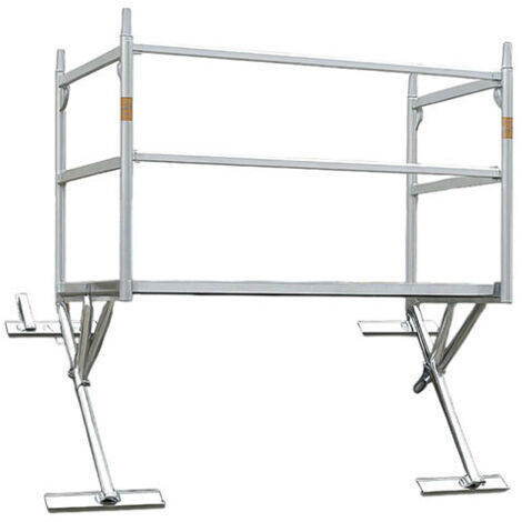 Matisère – Échafaudage de toit 3.07m – Garde-corps complet – Montage facile pour travaux en hauteur – Charge maximale 250kg – 6753 (1/4)