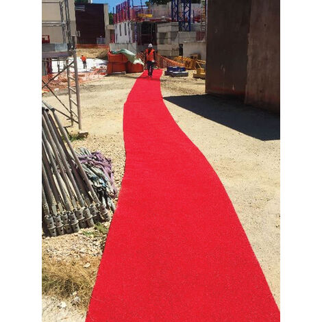 Tapis rouge de signalisation 1.00 x 10.00m - Epaisseur 3-4mm - TRTB2