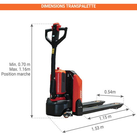 KS Tools - Transpalette manuel, 2,5 tonnes