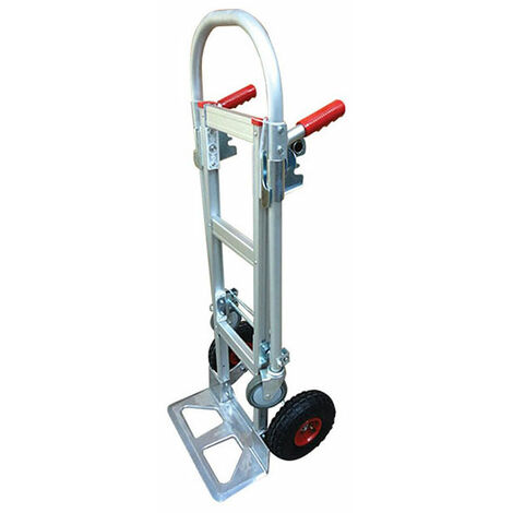 Diable chariot aluminium - Charge max 250kg / 350kg - Roues gonflables - STC2