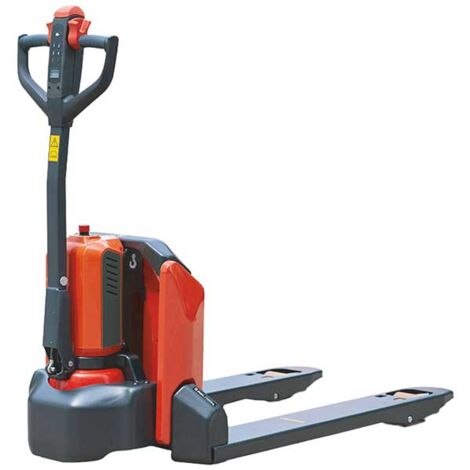Transpalette électrique à fourches larges - Fourches 1150x685mm - Idéal import/export - Batterie lithium puissante - Capacité 1,5T - PTE15NL