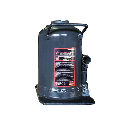 Crics bouteille double-verin - Charge max 12 tonnes - HC120T (1/4)