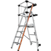 Plateforme Raptor 4 marches garde corps lisses Tubesca