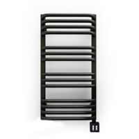 Sèche-serviette électrique noir de 540mm de haut et 300mm de large - Watt - ALE540/300E8N
